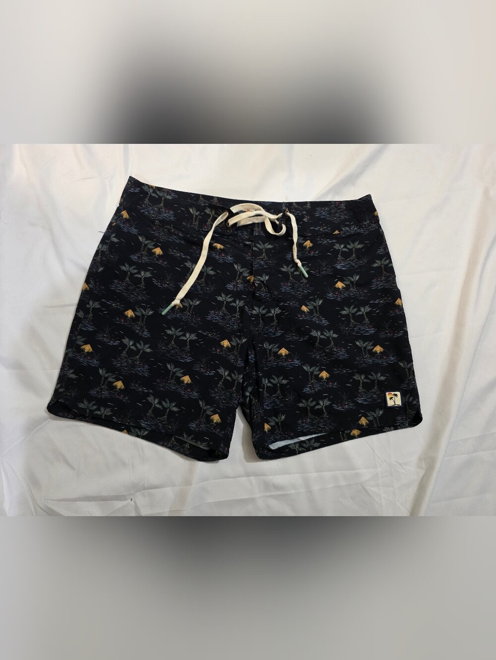 Marine Layer Cordonado Board Short Swim Trunks Men's Beach Palm Print